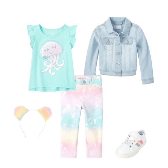 NWT Butterfly French Terry Pull On Jeggings 2T - Picture 5 of 5